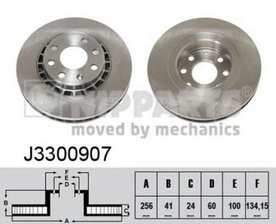 NIPPARTS j3300907 -  Тормозной диск