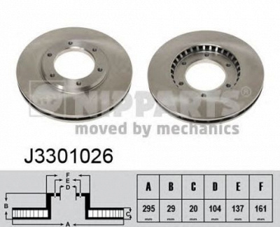 NIPPARTS j3301026 -  Тормозной диск