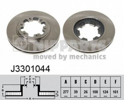 NIPPARTS j3301044 -  Тормозной диск