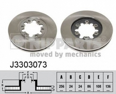 NIPPARTS j3303073 -  Тормозной диск