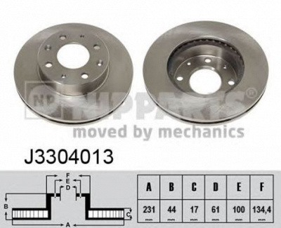 NIPPARTS j3304013 -  Тормозной диск