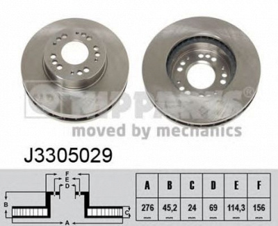 NIPPARTS j3305029 -  Тормозной диск