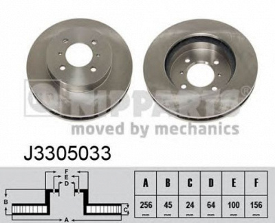 NIPPARTS j3305033 -  Тормозной диск