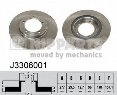 NIPPARTS j3306001 -  Тормозной диск