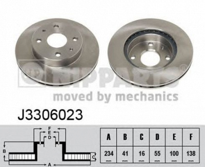 NIPPARTS j3306023 -  Тормозной диск