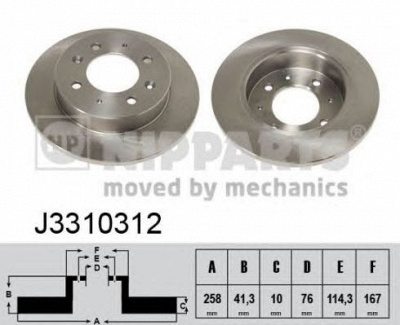 NIPPARTS j3310312 -  Тормозной диск