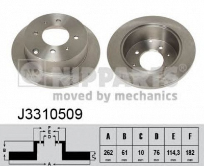 NIPPARTS j3310509 -  Тормозной диск