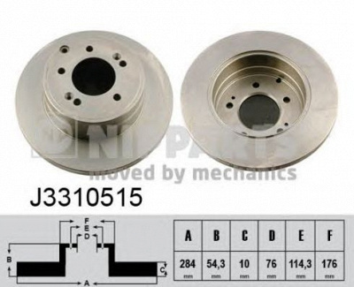 NIPPARTS j3310515 -  Тормозной диск