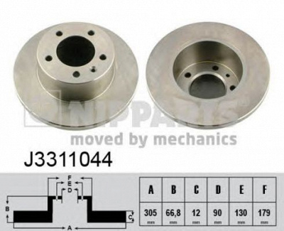 NIPPARTS j3311044 -  Тормозной диск