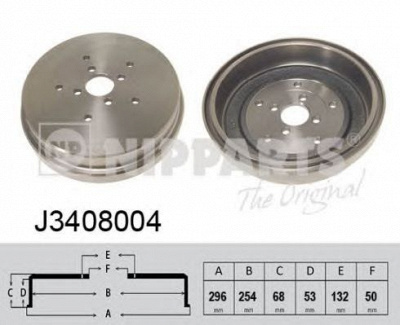 NIPPARTS j3408004 -  Тормозной барабан