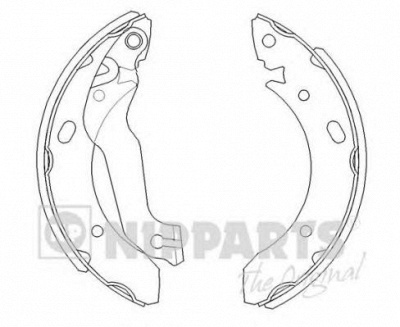 NIPPARTS j3500510 -  Комплект тормозных колодок