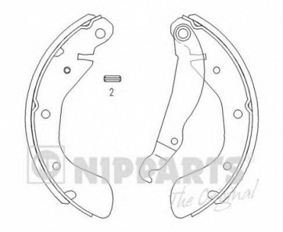 NIPPARTS j3500900 -  Комплект тормозных колодок
