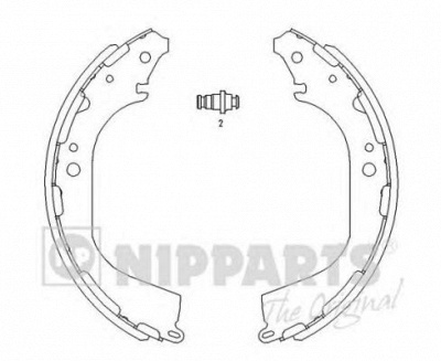 NIPPARTS j3501045 -  Комплект тормозных колодок