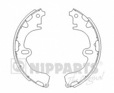 NIPPARTS j3502001 -  Комплект тормозных колодок