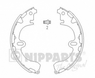 NIPPARTS j3502034 -  Комплект тормозных колодок