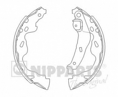 NIPPARTS j3502082 -  Комплект тормозных колодок