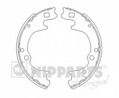 NIPPARTS j3503034 -  Комплект тормозных колодок