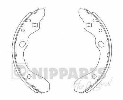 NIPPARTS j3503036 -  Комплект тормозных колодок