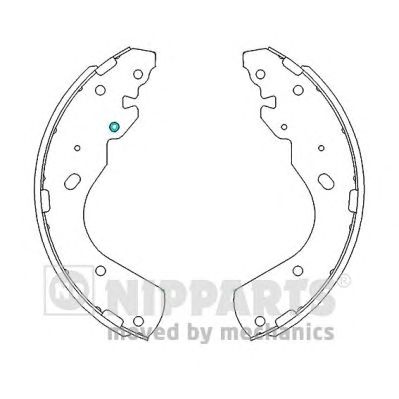 NIPPARTS j3503051 -  Комплект тормозных колодок