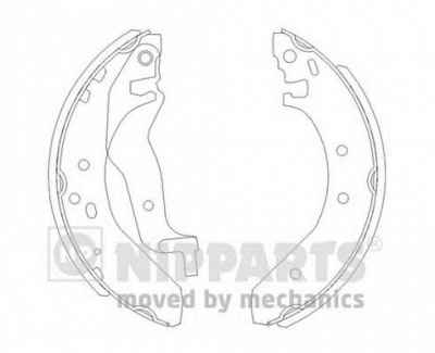 NIPPARTS j3504015 -  Комплект тормозных колодок
