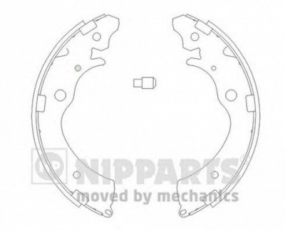 NIPPARTS j3504020 -  Комплект тормозных колодок