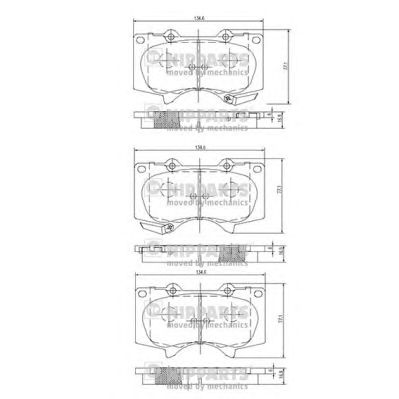 NIPPARTS j3602109 -  Комплект тормозных колодок, дисковый тормоз