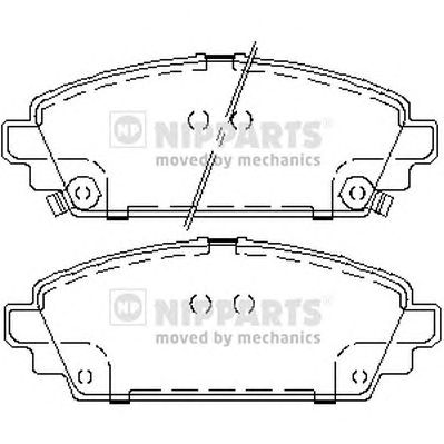 NIPPARTS j3604048 -  Комплект тормозных колодок, дисковый тормоз