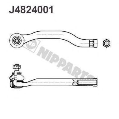 NIPPARTS j4824001 -  Наконечник поперечной рулевой тяги