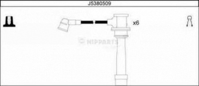 NIPPARTS j5380509 -  Комплект проводов зажигания