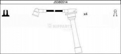 NIPPARTS j5380514 -  Комплект проводов зажигания