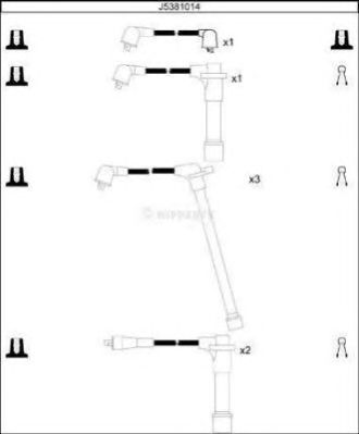 NIPPARTS j5381014 -  Комплект проводов зажигания