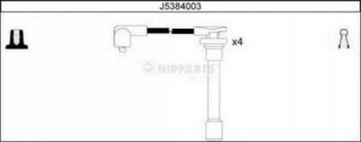 NIPPARTS j5384003 -  Комплект проводов зажигания
