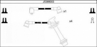 NIPPARTS j5388003 -  Комплект проводов зажигания
