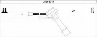 NIPPARTS j5388011 -  Комплект проводов зажигания