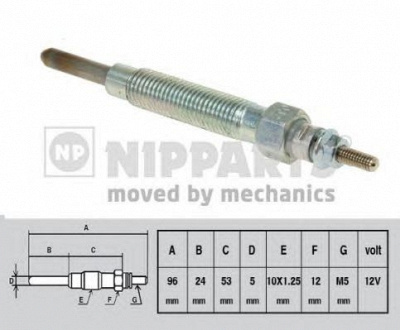 NIPPARTS j5710300 -  Свеча накаливания