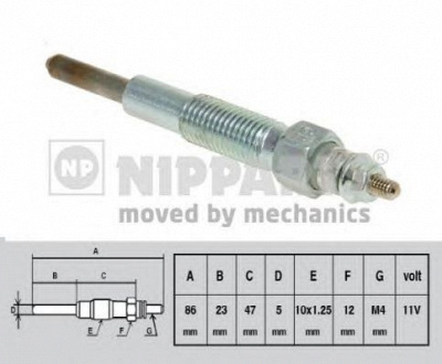 NIPPARTS j5710301 -  Свеча накаливания