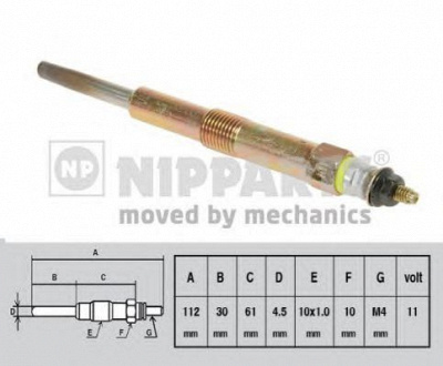 NIPPARTS j5710501 -  Свеча накаливания