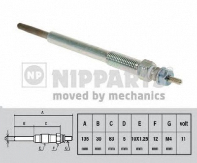 NIPPARTS j5710502 -  Свеча накаливания