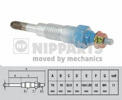 NIPPARTS j5711010 -  Свеча накаливания