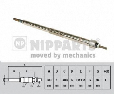NIPPARTS j5711026 -  Свеча накаливания