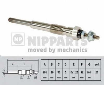 NIPPARTS j5712012 -  Свеча накаливания