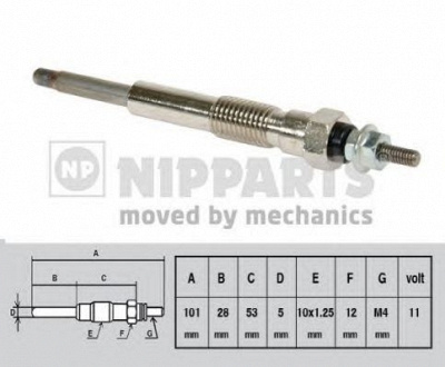 NIPPARTS j5712016 -  Свеча накаливания
