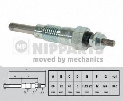 NIPPARTS j5713000 -  Свеча накаливания