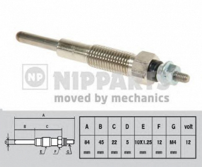 NIPPARTS j5713005 -  Свеча накаливания