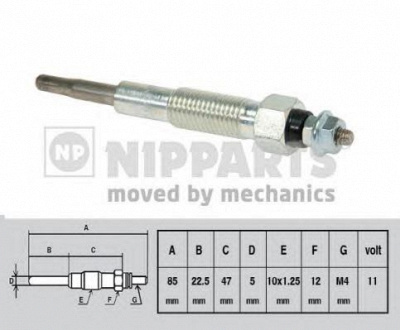 NIPPARTS j5713008 -  Свеча накаливания