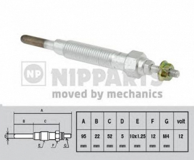 NIPPARTS j5715000 -  Свеча накаливания