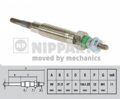 NIPPARTS j5715005 -  Свеча накаливания