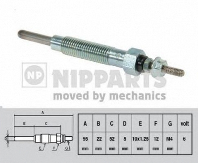 NIPPARTS j5715007 -  Свеча накаливания