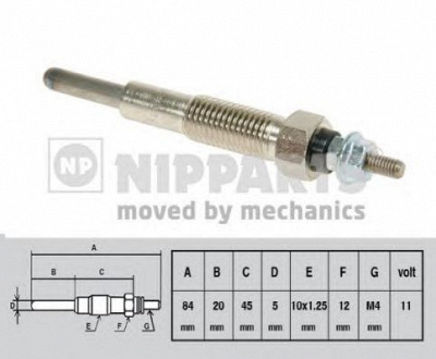 NIPPARTS j5715008 -  Свеча накаливания