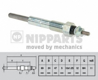 NIPPARTS j5719001 -  Свеча накаливания
